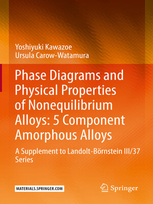 cover image of Phase Diagrams and Physical Properties of Nonequilibrium Alloys